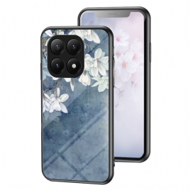 Deksel Xiaomi 15t Pro Blomstermotiv Herdet Glass