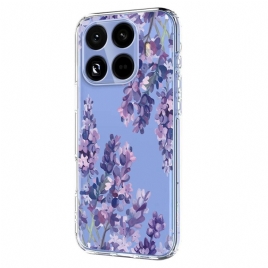 Deksel Xiaomi 15t Pro Blomsterprintet Gjennomsiktig Beskyttelse Deksel