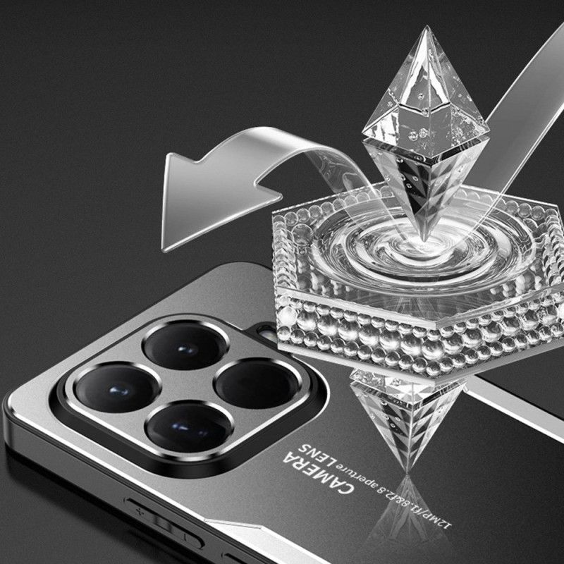 Deksel Xiaomi 15t Pro Mobildeksel Metalleffekt