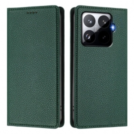 Folio Deksel Lær Xiaomi 15t Pro Mobildeksel Lommebok