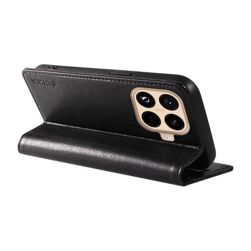 Folio Deksel Lær Xiaomi 15t Pro Mobildeksel Retro Yikatu-stil