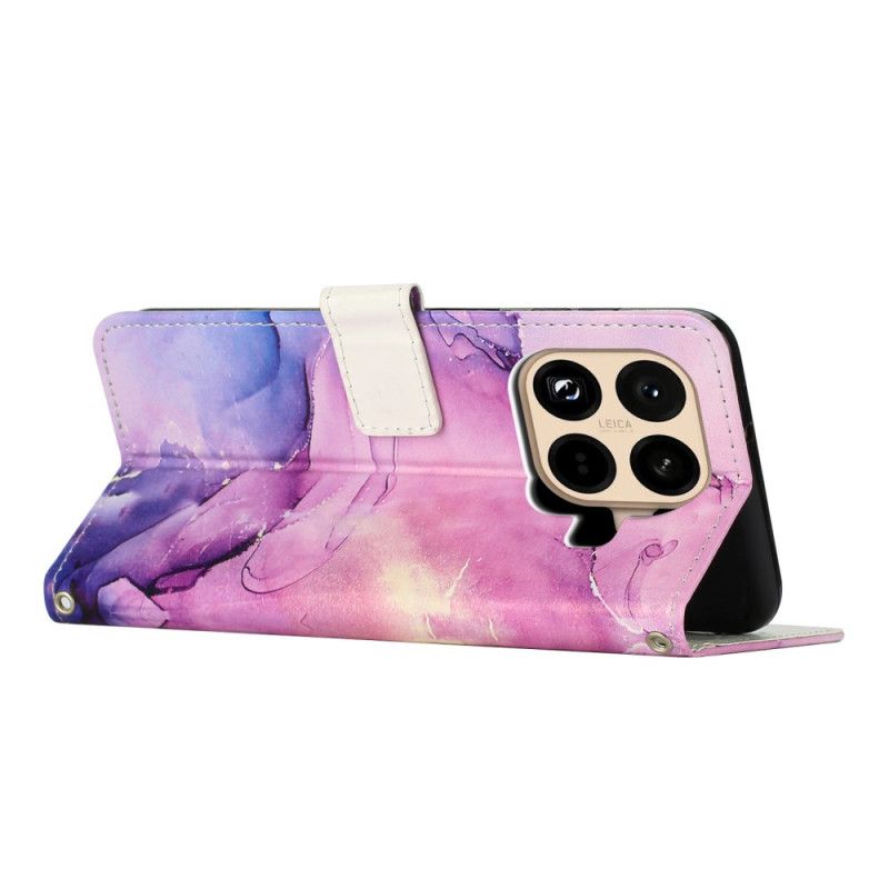 Folio Deksel Til Xiaomi 15t Pro Marmordesign