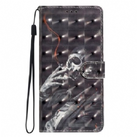 Folio Deksel Til Xiaomi 15t Pro Røykende Skjelett