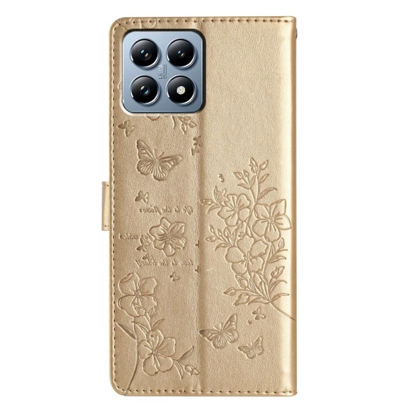 Folio Deksel Xiaomi 15t Pro Blomstermønster