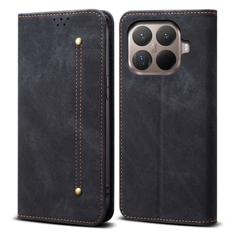 Folio Deksel Xiaomi 15t Pro Denimstoff Beskyttelse Deksel