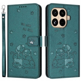 Folio Deksel Xiaomi 15t Pro Haug Med Katter Med Stropp