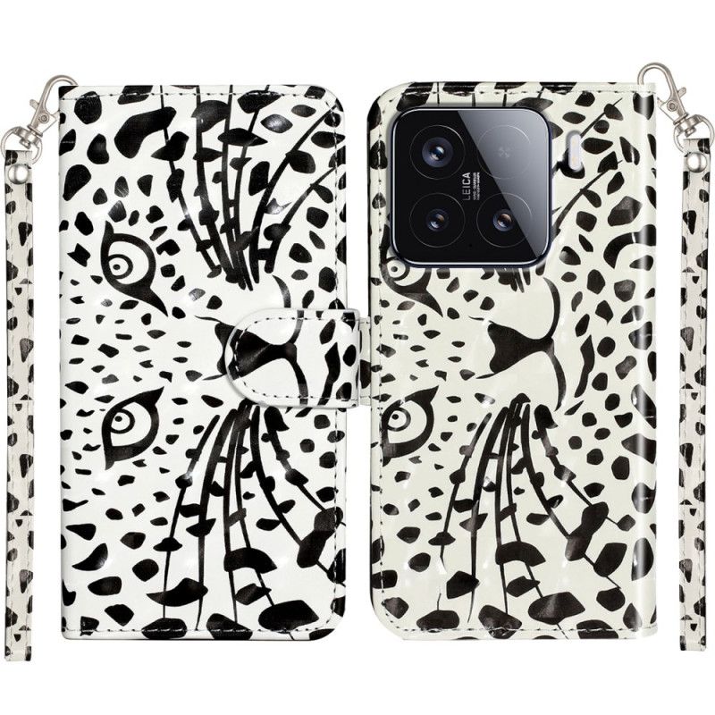 Folio Deksel Xiaomi 15t Pro Leopardstropp