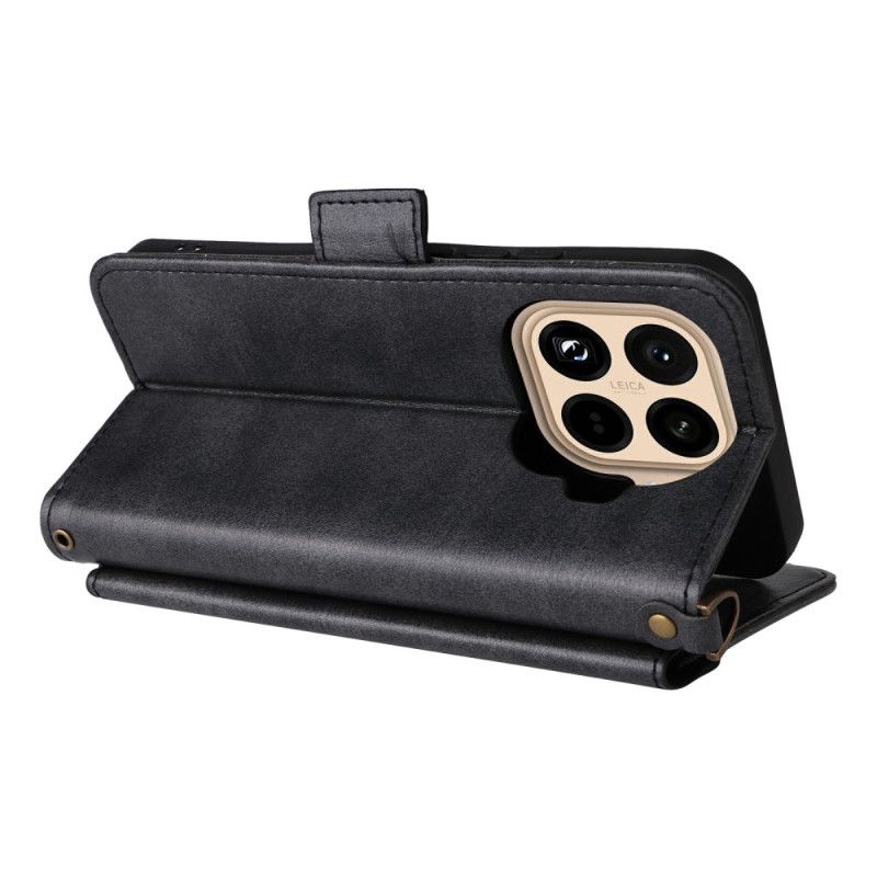 Folio Deksel Xiaomi 15t Pro Lommebok Med Skulderstropp