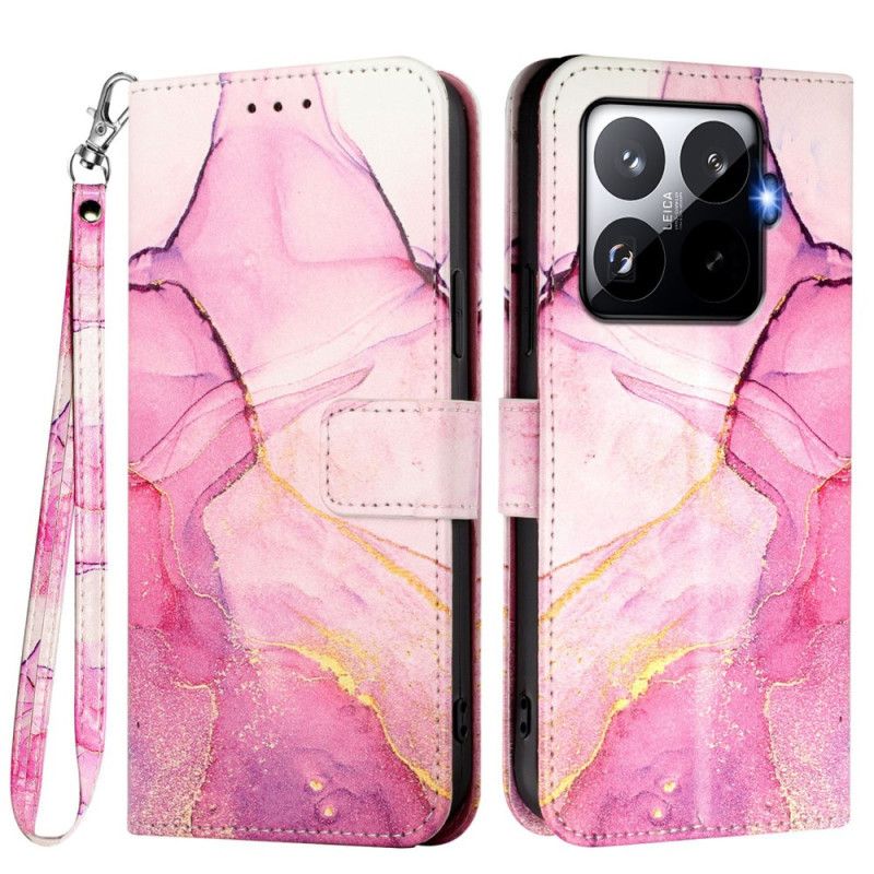 Folio Deksel Xiaomi 15t Pro Marmorstropp Beskyttelse Deksel