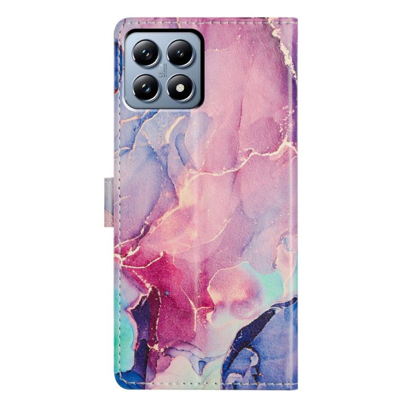 Folio Deksel Xiaomi 15t Pro Rosa Grønn Marmor