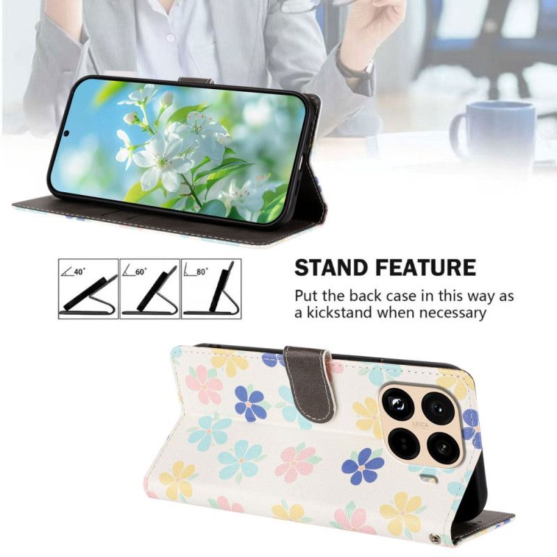 Folio Deksel Xiaomi 15t Pro Små Blomster