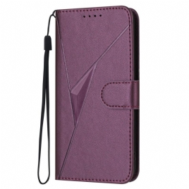 Folio Deksel Xiaomi 15t Pro Trekantmønster