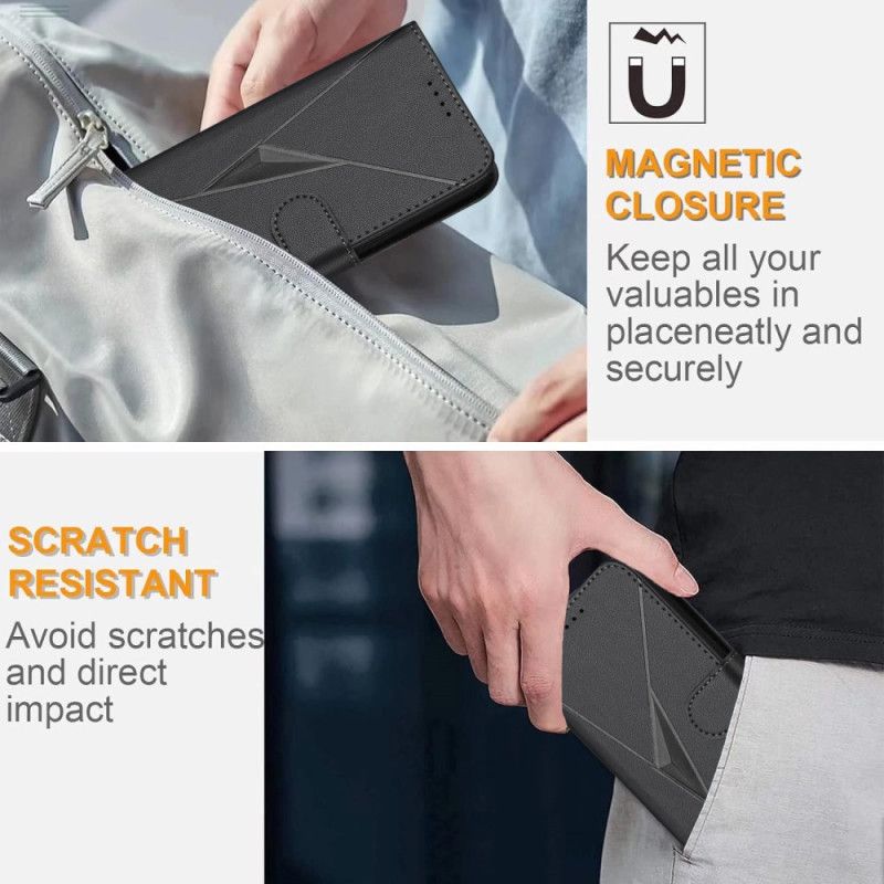 Folio Deksel Xiaomi 15t Pro Trekantmønster