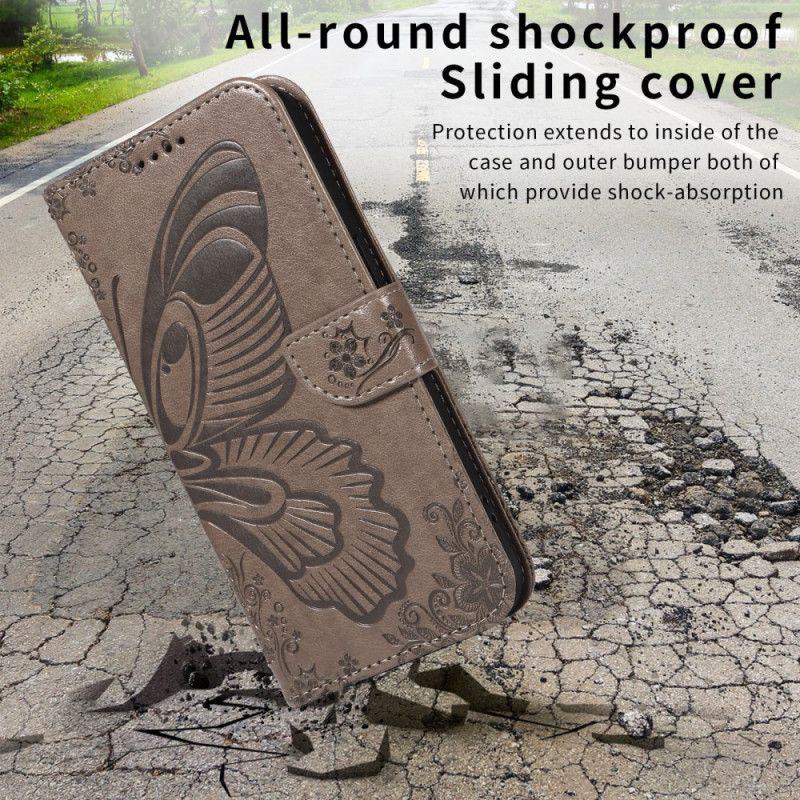 Lærdeksel Folio Deksel Xiaomi 15t Pro Grafisk Sommerfugl