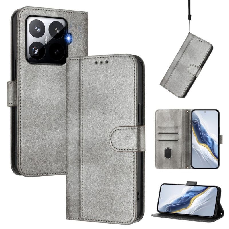 Lærdeksel Folio Deksel Xiaomi 15t Pro Retro