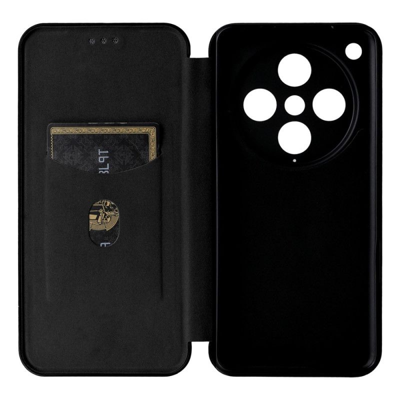 Folio Deksel Lær Oppo Find X8 Pro Mobildeksel Karbonfiber