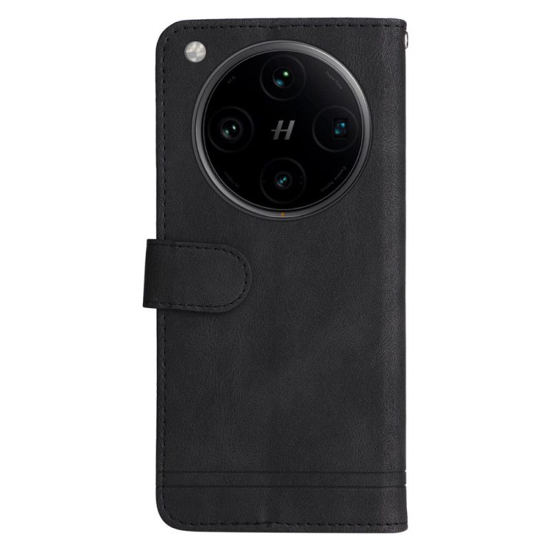 Folio Deksel Oppo Find X8 Pro Klassisk Vintage-stropp