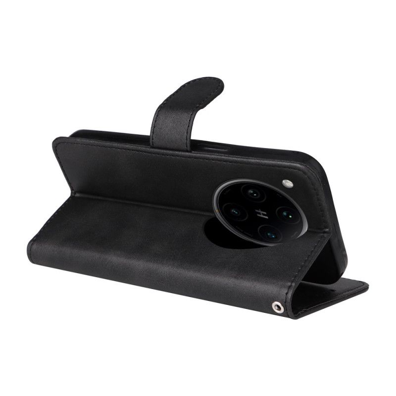 Folio Deksel Oppo Find X8 Pro Stropp I Kunstskinn Beskyttelse Deksel