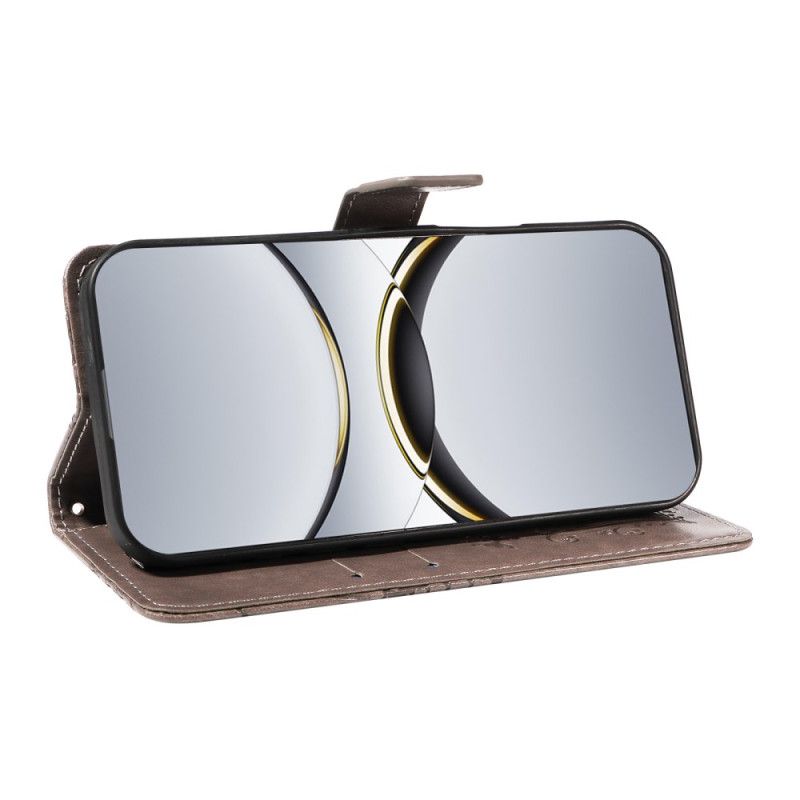 Lærdeksel Folio Deksel Oppo Find X8 Pro Mobildeksel Kjempesommerfugler