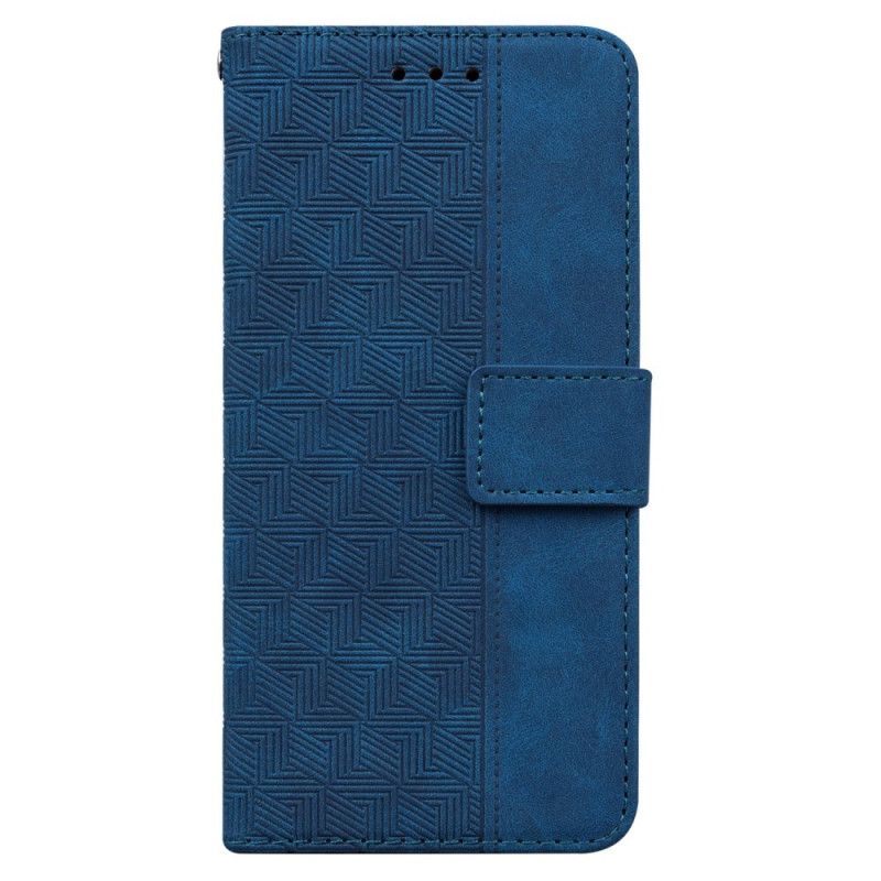 Folio Deksel Honor 200 Strappy Vevd Mønster Beskyttelse Deksel