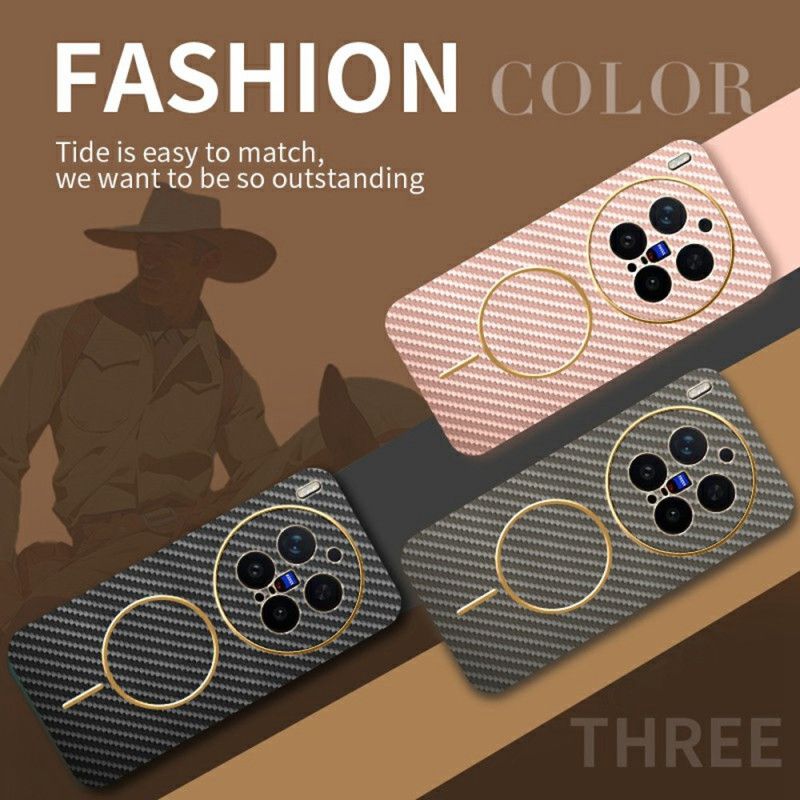 Deksel Vivo X300 Pro Karbonfibertekstur Beskyttelse Deksel