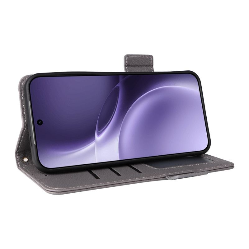 Folio Deksel Vivo X300 Pro Imitert Skinn Med Stropp Beskyttelse Deksel