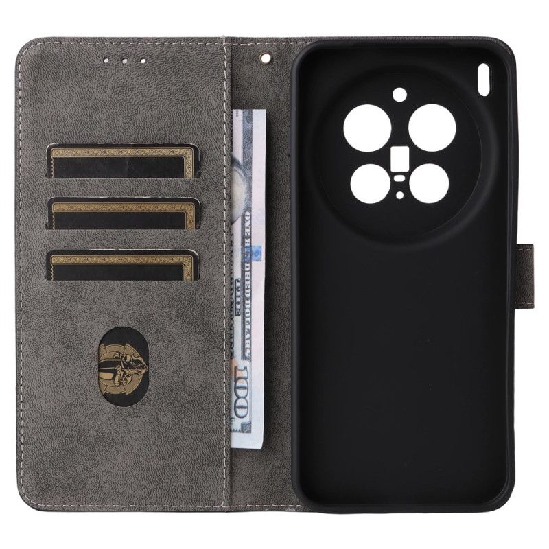 Lærdeksel Folio Deksel Vivo X300 Pro Mobildeksel Rfid-beskyttelse I Læreffekt