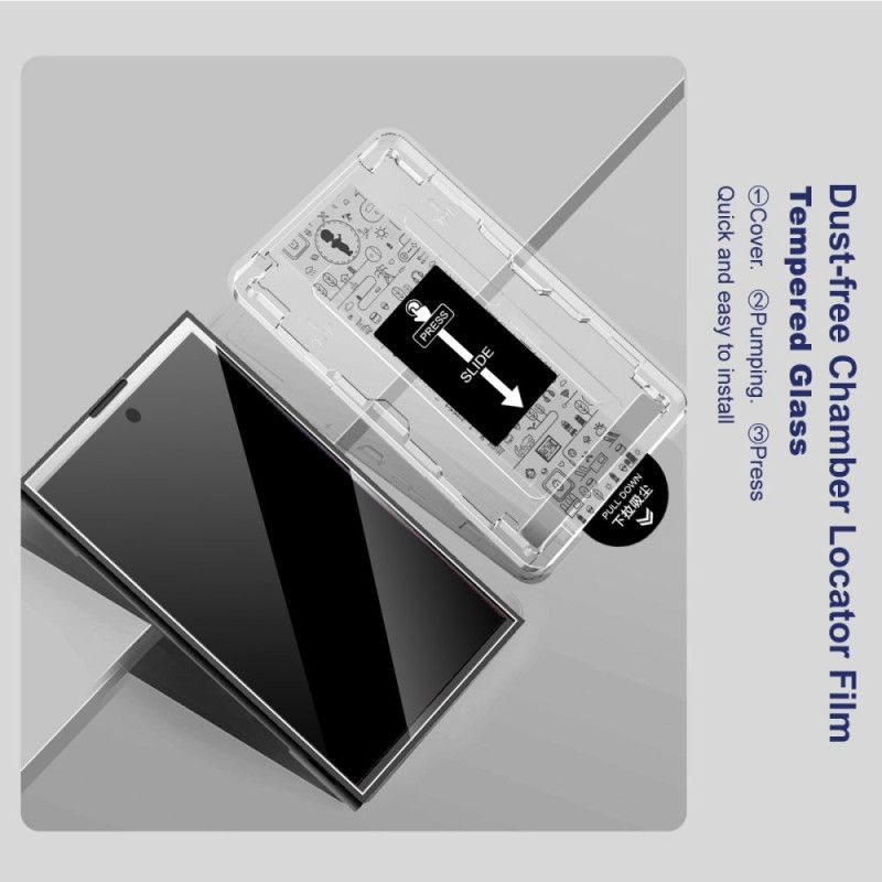 Skjermbeskytter I Herdet Glass For Vivo X300 Pro Med Monteringsramme (fingeravtrykkslåsing)