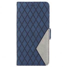 Folio Deksel Vivo V40 5g Diamantmønster Beskyttelse Deksel