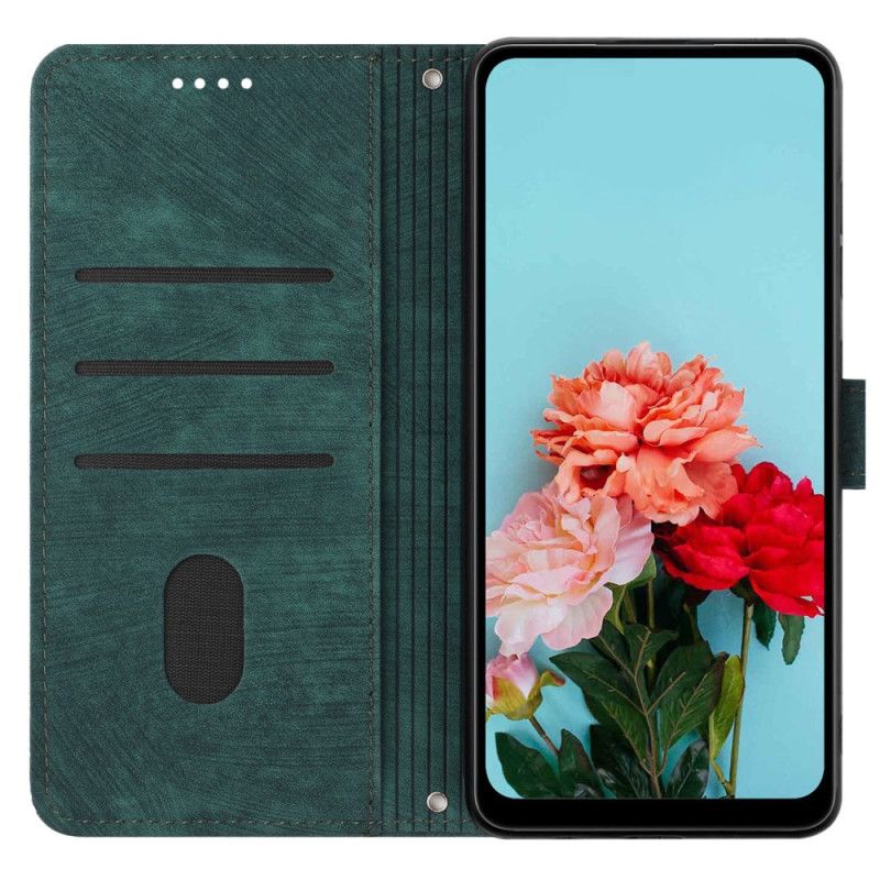 Folio Deksel Vivo V40 5g Retrodesign Beskyttelse Deksel