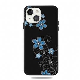 Deksel Til iPhone 13 Blå Blomster