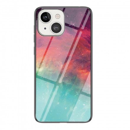 Deksel Til iPhone 13 Stjernehimmel Herdet Glass
