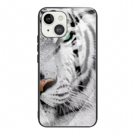 Deksel Til iPhone 13 Tiger Herdet Glass