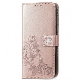 Folio Deksel Til iPhone 13 Med Kjede Thong Floralie