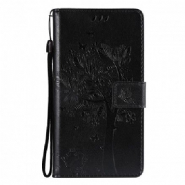 Folio Deksel Til iPhone 13 Med Kjede Tre Og Strappy Cat