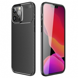 Deksel Til iPhone 13 Pro Max Fleksibel Karbonfibertekstur