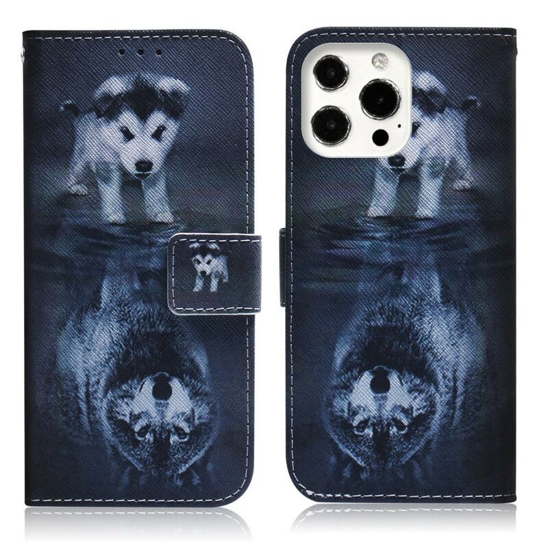 Folio Deksel Til iPhone 13 Pro Max Ernesto The Wolf