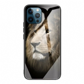 Mobildeksel Til iPhone 13 Pro Max Løvehode Herdet Glass
