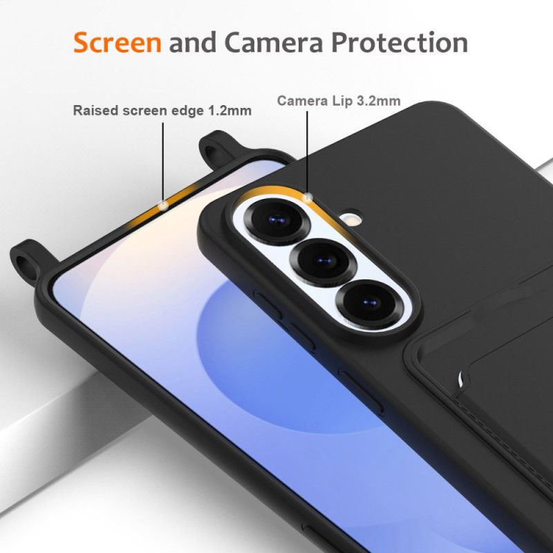 Deksel Samsung Galaxy S26 Plus Kortholder Og Snor