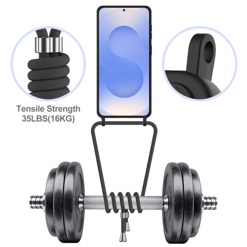 Deksel Samsung Galaxy S26 Plus Kortholder Og Snor