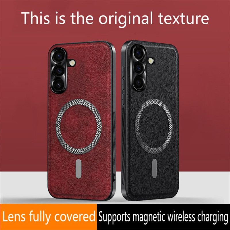 Deksel Samsung Galaxy S26 Plus Læreffekt Og Metalllinseramme Beskyttelse Deksel