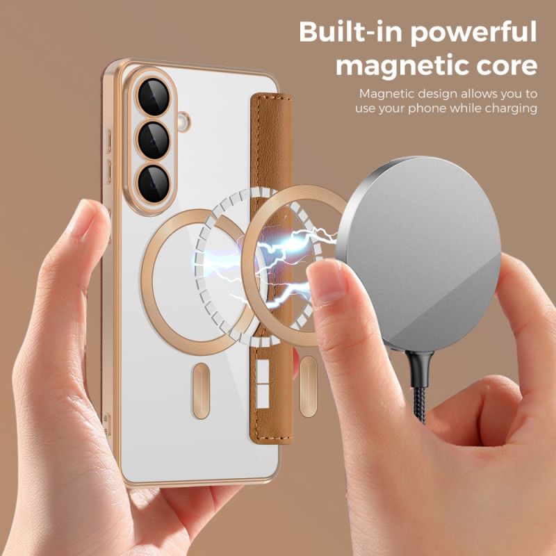 Folio Deksel Lær Samsung Galaxy S26 Plus Mobildeksel Polstret Rfid-kortholder