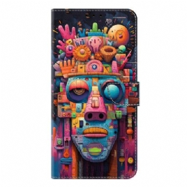 Folio Deksel Samsung Galaxy S26 Plus Graffitiportrett