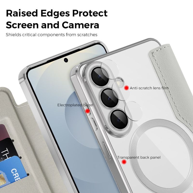 Folio Deksel Samsung Galaxy S26 Plus Magnetisk Med Rfid-kortholder