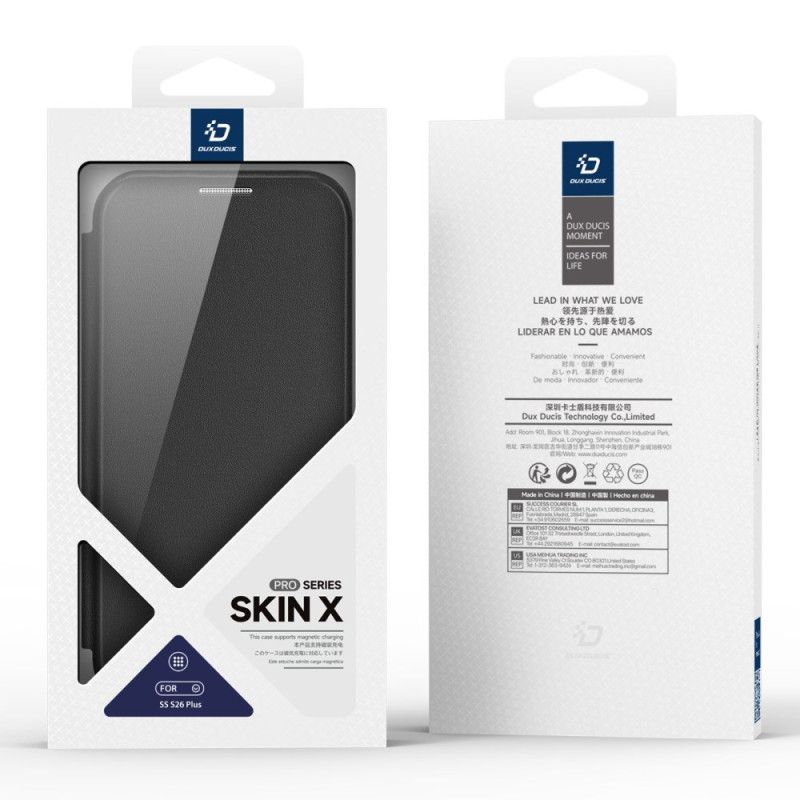 Folio Deksel Samsung Galaxy S26 Plus Magnetisk Skin X Pro Dux Ducis Beskyttelse Deksel