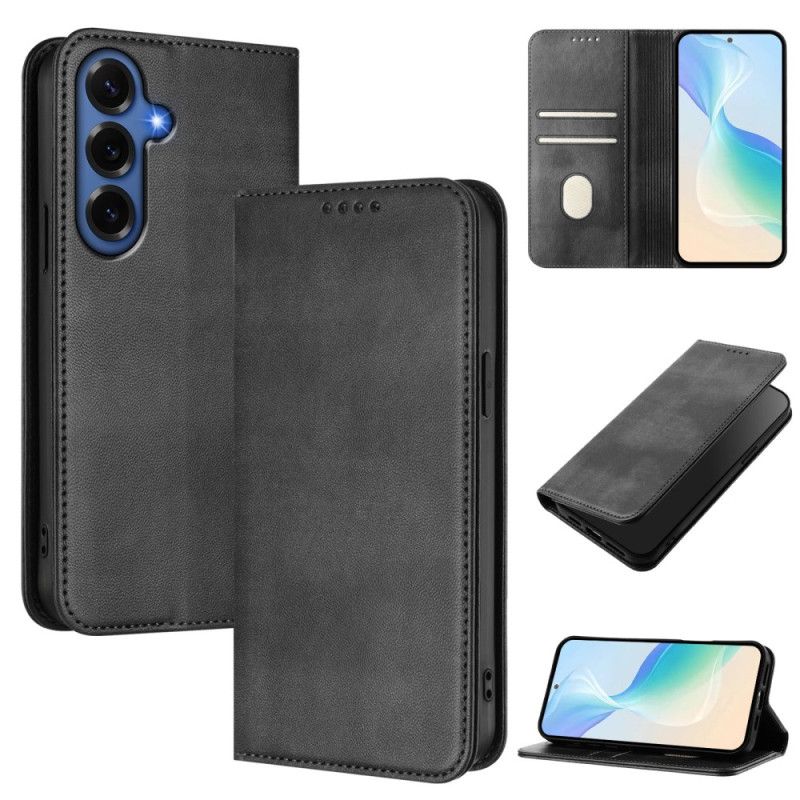 Folio Deksel Samsung Galaxy S26 Plus Teksturert Rfid-beskyttelse Retro