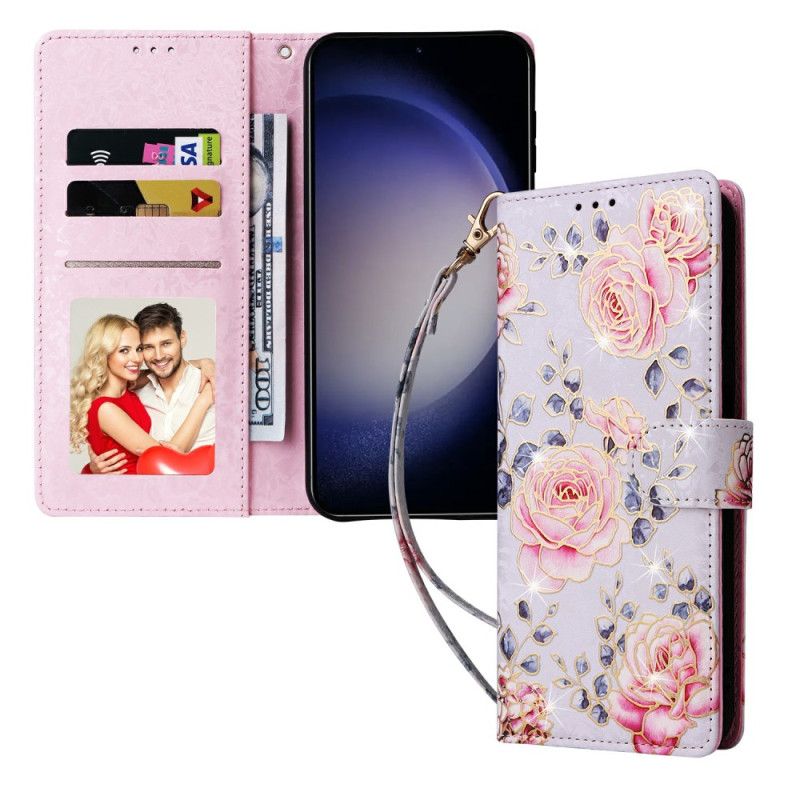 Folio Deksel Til Samsung Galaxy S26 Plus Blomster