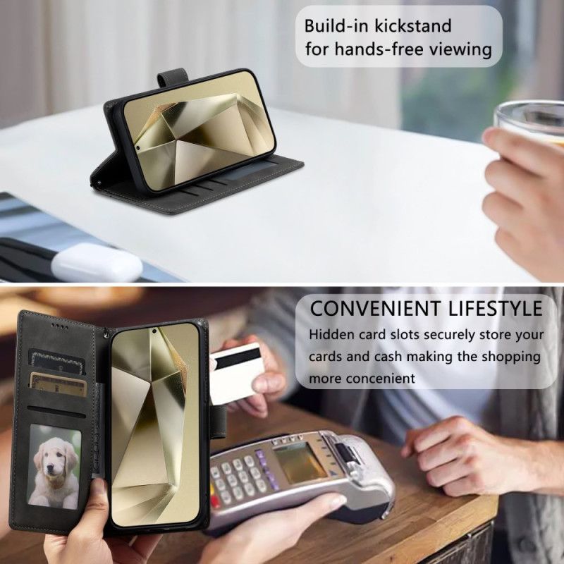 Folio Deksel Til Samsung Galaxy S26 Plus Mandala-semsket Skinneffekt