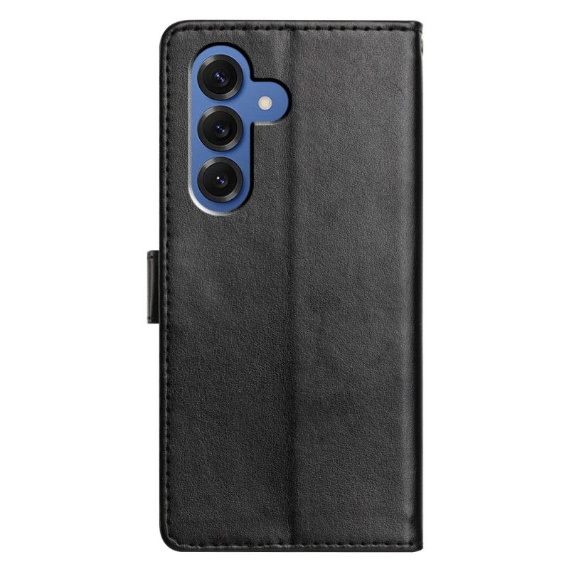 Lærdeksel Folio Deksel Samsung Galaxy S26 Plus Ensfarget Læreffekt