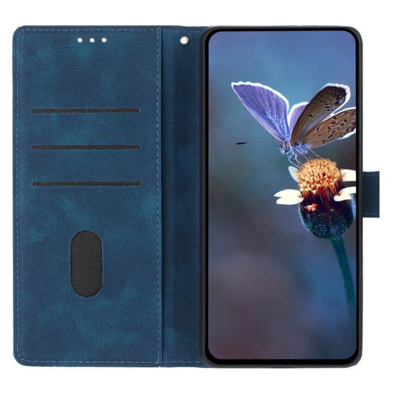 Lærdeksel Folio Deksel Samsung Galaxy S26 Plus Graverte Trekanter